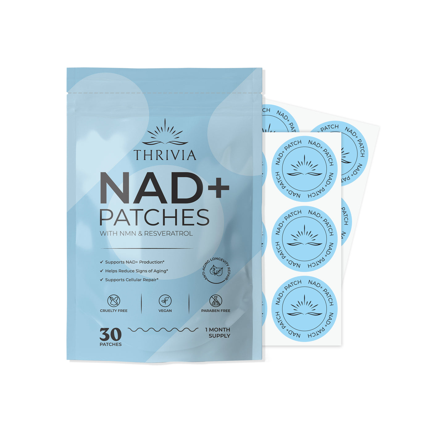 Thrivia NAD+ Patches | Natural Supplement for Healthy Aging