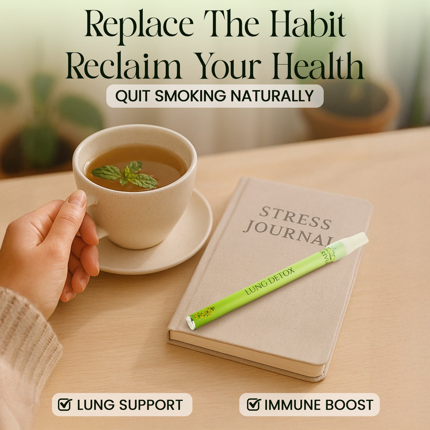 Thrivia Herbal Diffuser Pen - Lung Detox Pen